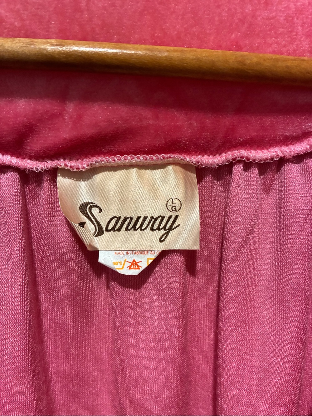 SANWAY Vintage Arnel Long Nightgown in Rose Pink Size Large NWT - Picture 2 of 6